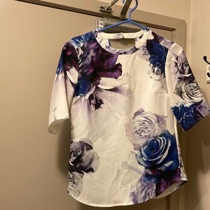 RW & Co flower blouse.